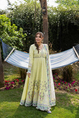 ANEEAS 3PC LAWN EMBROIDERED SHIRT WITH NET EMBROIDERED DUPATTA AND TROUSER 728