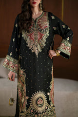 ETHNIC - Luxury Raw Silk Embroidered Unstitched 3PC v738