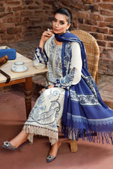 3PC KHADDAR EMBROIDERED SUTE MB715