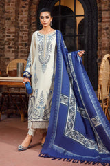 3PC KHADDAR EMBROIDERED SUTE MB715