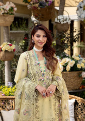 PREMIUM EMBROIDERED LUXURY  LAWN | UNSTITCHED 3-PIECE SUIT V 711