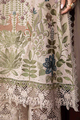 Embroidered Shirt with Digital Printed jacquard Dupatta V669