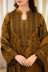 3pc UNSTITCH Lawn Article With Chiffon Dupata 3PC SUIT-251