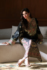 ETHNIC - Luxury Raw Silk Embroidered Unstitched 3PC v738