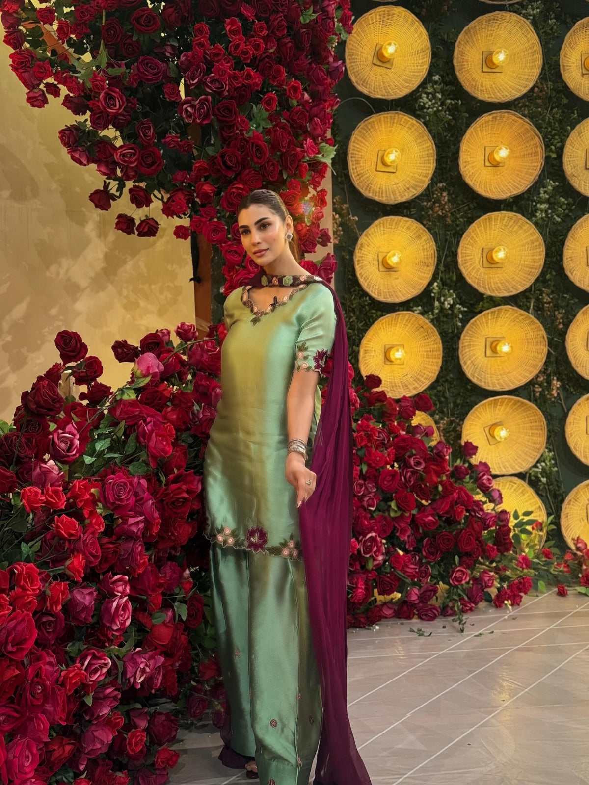 Luxury Silk 3 Piece Unstitched suit V735